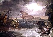 unknow artist, Oil painting of the East Indiaman